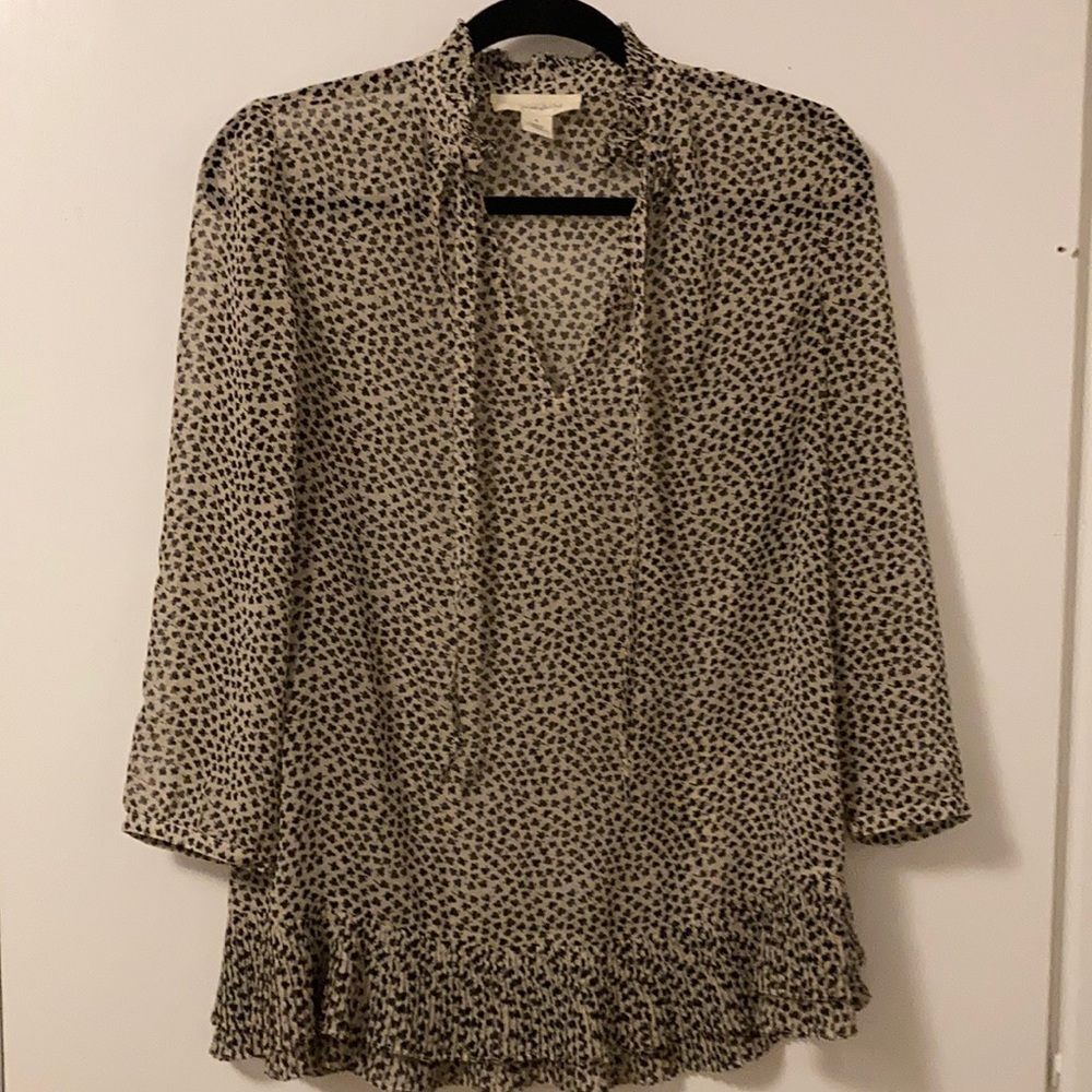 Anthropologie Portrait of a Girl Sheer Tunic. Size 4. Like New